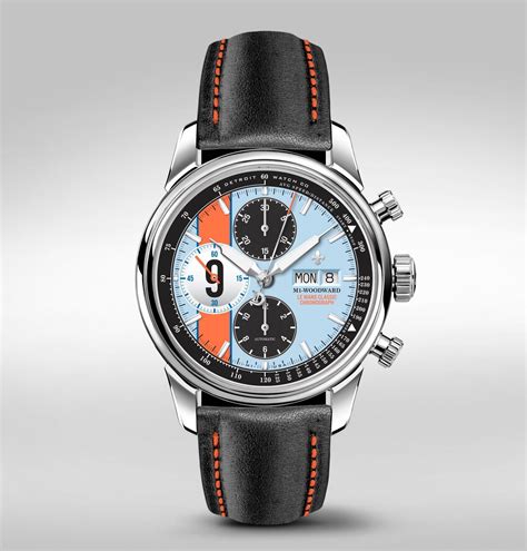 Detroit watch company - Jul 7, 2016 · The Detroit Watch Company celebrates Detroit’s M1-Woodward Avenue history with the introduction of the M1- Woodward Chronograph series of exclusive automatic timepieces. The M1-Woodward Timepiece as exclusively designed by the Detroit Watch Company. Polished 44mm case. Automatic self-winding movement with day date window. 